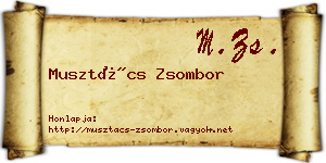 Musztács Zsombor névjegykártya