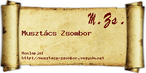 Musztács Zsombor névjegykártya