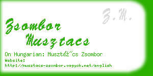 zsombor musztacs business card